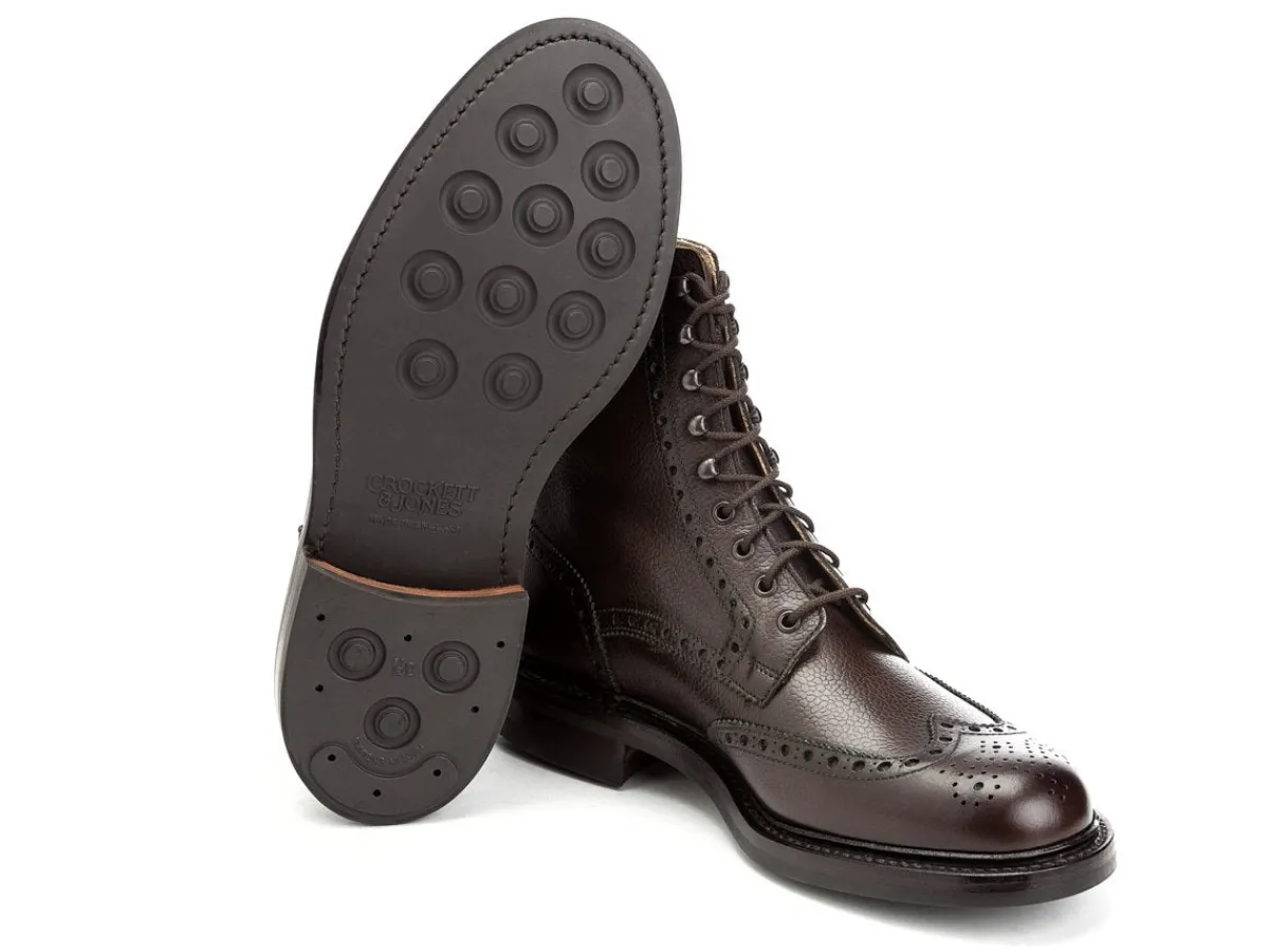 Rubber Soles | Brogues<Crockett & Jones Islay Dark Brown Scotch Grain