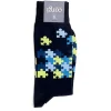 Socks<Corgi Jigsaw Socks Dark Navy
