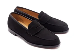 Summer Shoes | Suede<Crockett & Jones Kirribilli Black Calf Suede