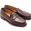 Summer Shoes | Penny Loafers<Crockett & Jones Kirribilli Dark Brown Burnished Calf