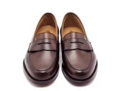 Summer Shoes | Penny Loafers<Crockett & Jones Kirribilli Dark Brown Burnished Calf