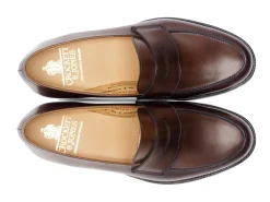 Summer Shoes | Penny Loafers<Crockett & Jones Kirribilli Dark Brown Burnished Calf