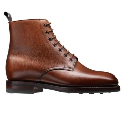 Women's Range | Rubber Soles<Crockett & Jones Ladies Barnwell 2 Tan Scotch Grain