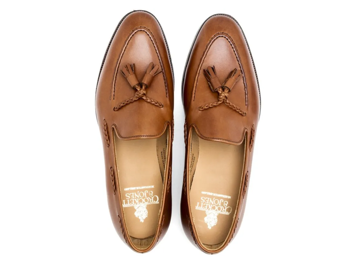 Tassel Loafers | Summer Shoes<Crockett & Jones Langham 2 Ivywood Burnished Calf