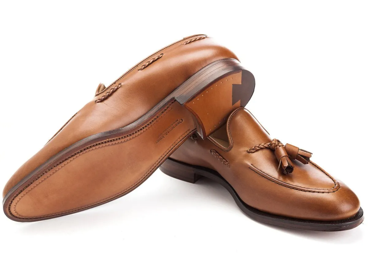 Tassel Loafers | Summer Shoes<Crockett & Jones Langham 2 Ivywood Burnished Calf