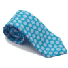 Ties<Double Monk Linen Tie Flower Blue