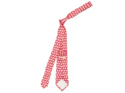 Ties<Double Monk Linen Tie Flower Pink