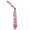 Ties<Double Monk Linen Tie Large Paisley Pink