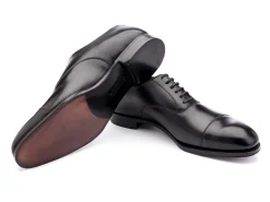 Straight Cap Oxfords | Oxfords<Crockett & Jones Lonsdale Black Calf
