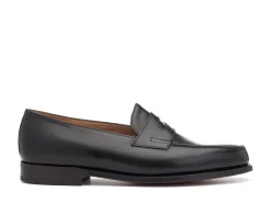 Summer Shoes | Penny Loafers<John Lobb Lopez Black Calf