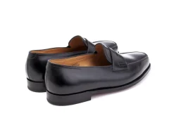 Summer Shoes | Penny Loafers<John Lobb Lopez Black Calf