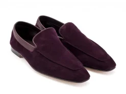 Suede | Slippers<John Lobb Lounge Aubergine Suede