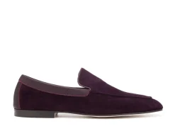 Suede | Slippers<John Lobb Lounge Aubergine Suede