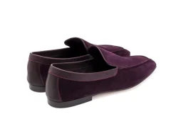 Suede | Slippers<John Lobb Lounge Aubergine Suede