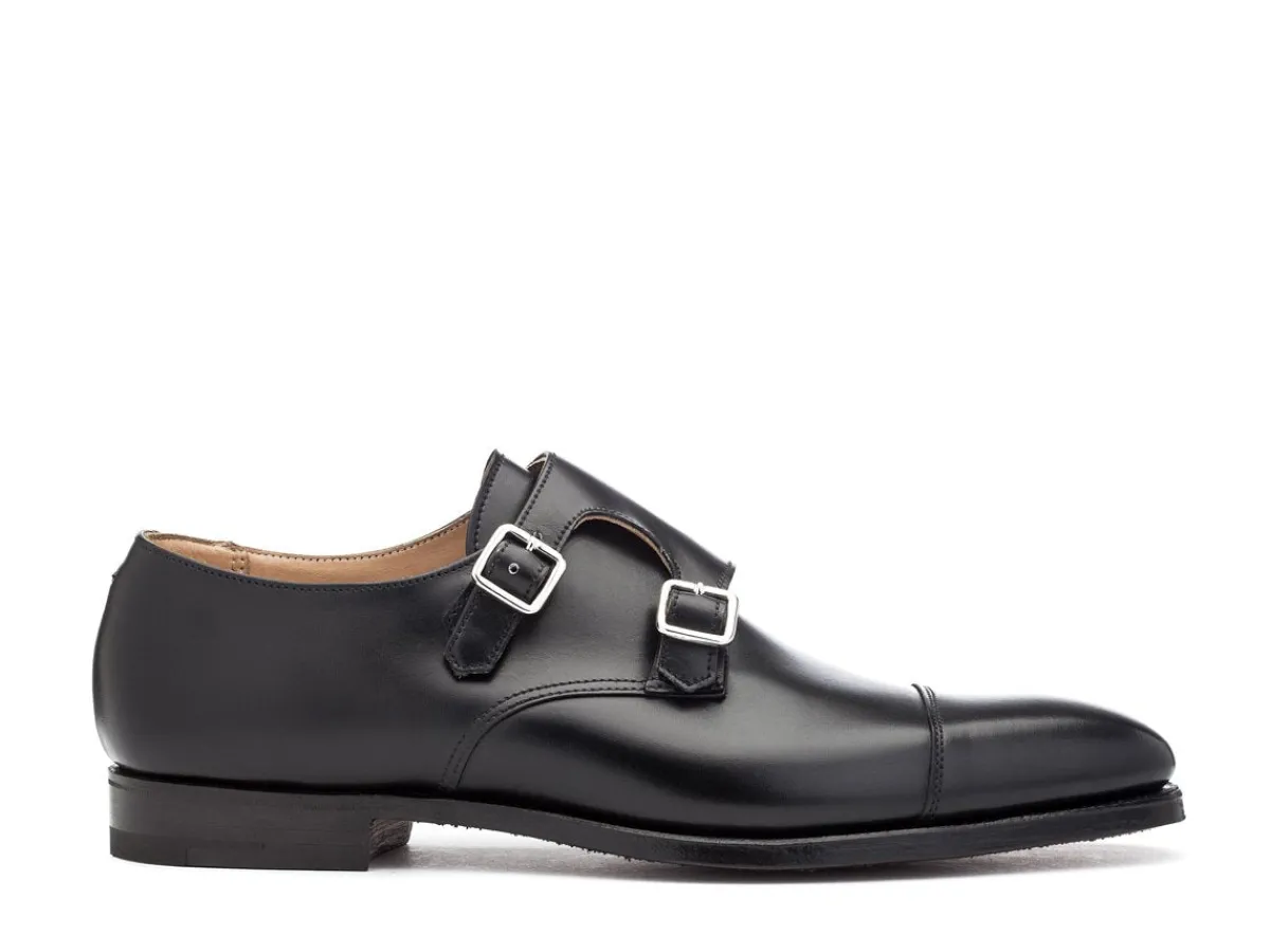 Monk Straps<Crockett & Jones Lowndes Black Calf