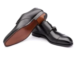 Monk Straps<Crockett & Jones Lowndes Black Calf