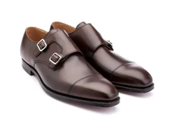 Monk Straps<Crockett & Jones Lowndes Dark Brown Burnished Calf