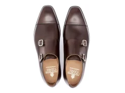 Monk Straps<Crockett & Jones Lowndes Dark Brown Burnished Calf