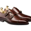 Rubber Soles | Monk Straps<Crockett & Jones Lowndes Dark Brown Pebble Grain [PRE-ORDER]
