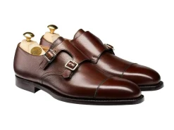 Rubber Soles | Monk Straps<Crockett & Jones Lowndes Dark Brown Pebble Grain [PRE-ORDER]