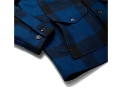 Outerwear | Jackets<Filson Mackinaw Cruiser Cobalt Blue Black - Limited Edition