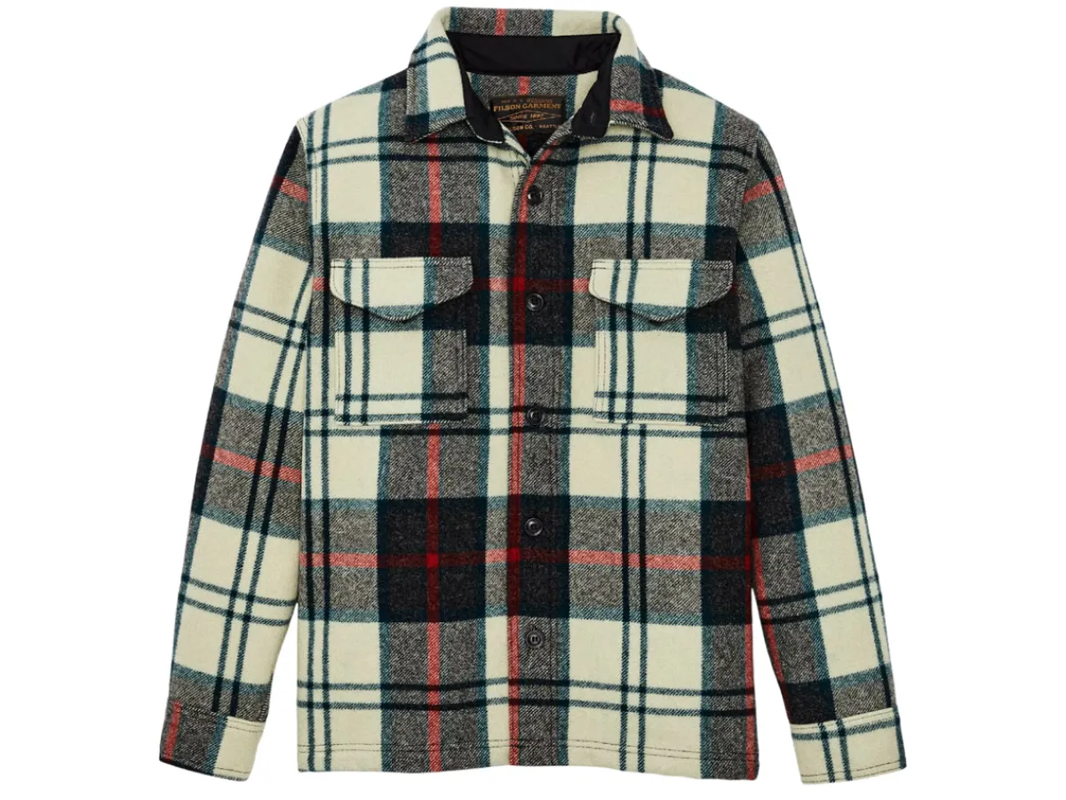 Outerwear | Jackets<Filson Mackinaw Wool Jac Shirt Cream Plaid