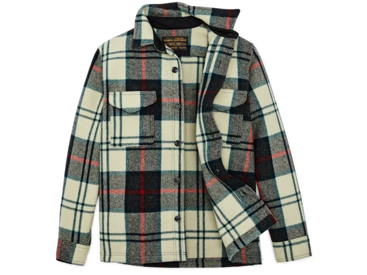 Outerwear | Jackets<Filson Mackinaw Wool Jac Shirt Cream Plaid