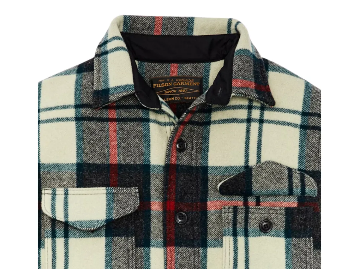Outerwear | Jackets<Filson Mackinaw Wool Jac Shirt Cream Plaid