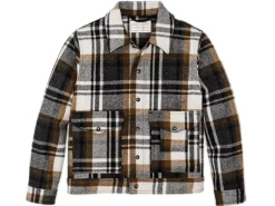 Jackets | Outerwear<Filson Mackinaw Work Jacket Blue Coal & Copper Heather