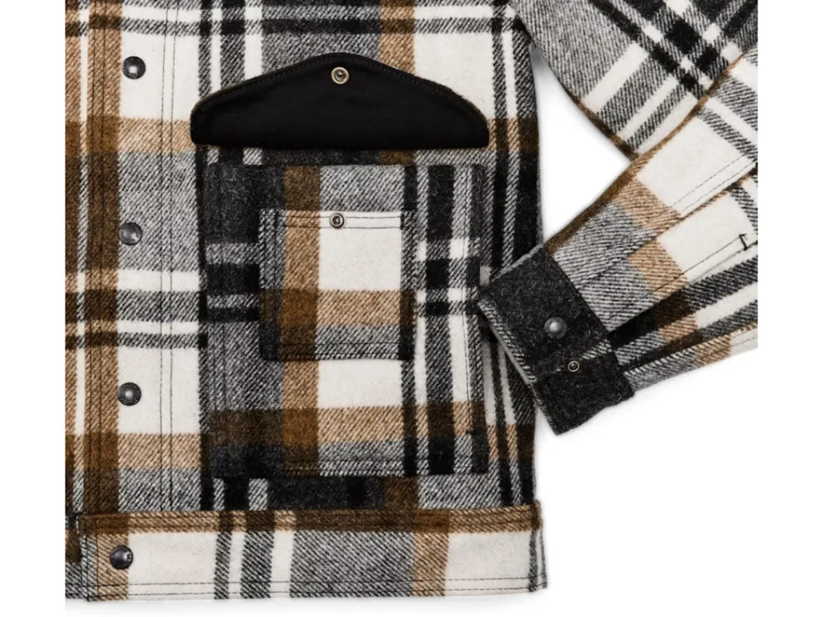 Jackets | Outerwear<Filson Mackinaw Work Jacket Blue Coal & Copper Heather