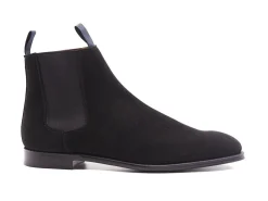 Elastic Sides | Boots<Crockett & Jones Maitland Black Calf Suede
