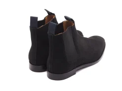 Elastic Sides | Boots<Crockett & Jones Maitland Black Calf Suede