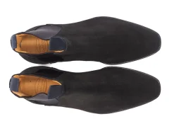 Elastic Sides | Boots<Crockett & Jones Maitland Black Calf Suede