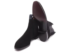 Elastic Sides | Boots<Crockett & Jones Maitland Black Calf Suede