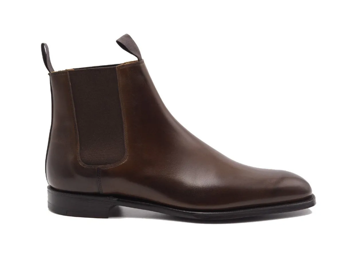 Boots | Elastic Sides<Crockett & Jones Maitland Dark Brown Antique Calf