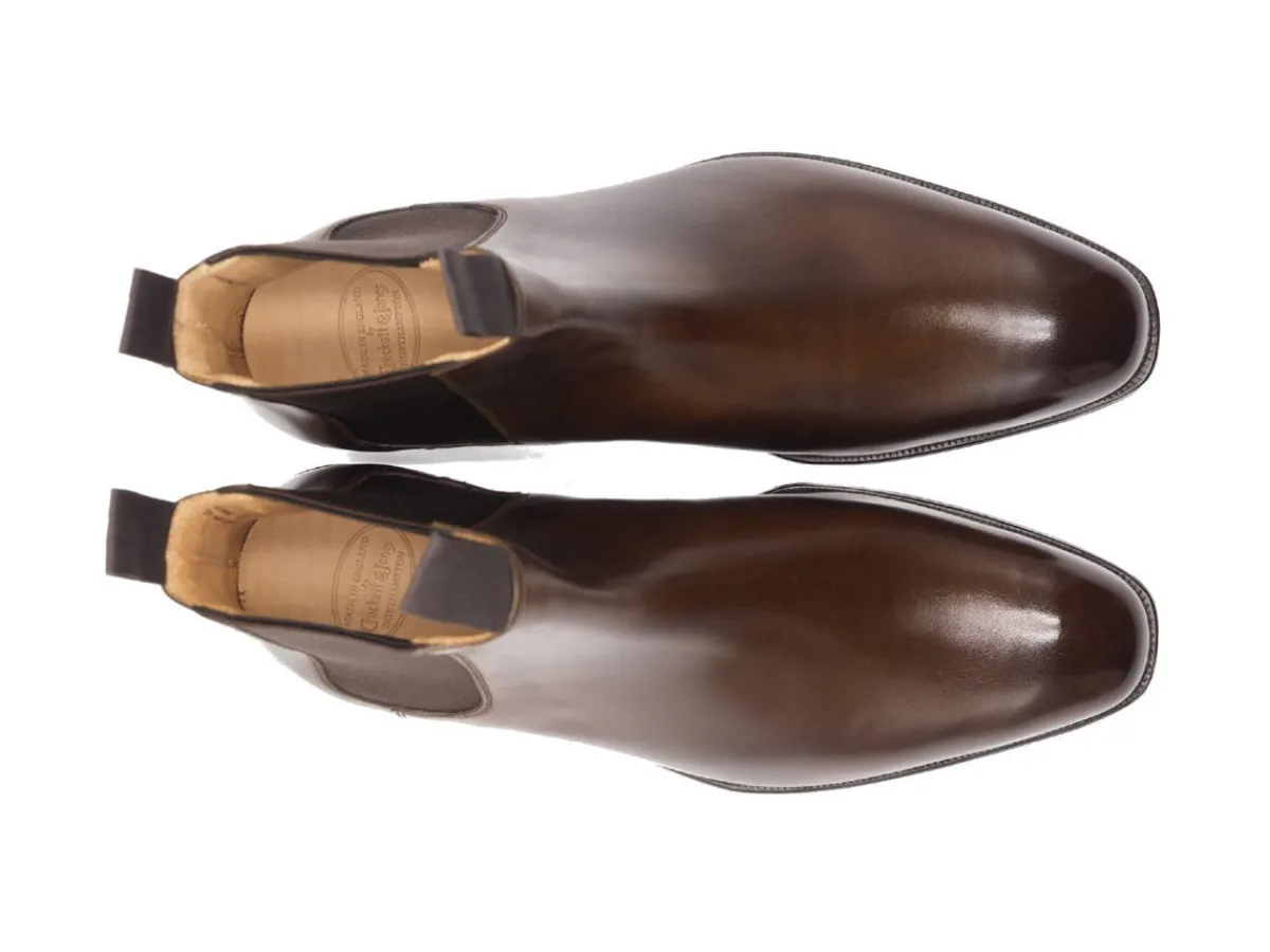 Boots | Elastic Sides<Crockett & Jones Maitland Dark Brown Antique Calf