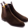Elastic Sides | Boots<Crockett & Jones Maitland Dark Brown Calf Suede