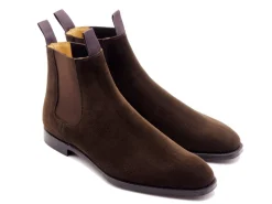 Elastic Sides | Boots<Crockett & Jones Maitland Dark Brown Calf Suede
