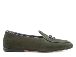 Summer Shoes | Slippers<Rubinacci Marphy Loafer Green Velour