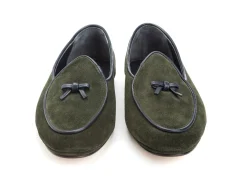 Summer Shoes | Slippers<Rubinacci Marphy Loafer Green Velour