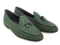 Summer Shoes | Slippers<Rubinacci Marphy Loafer Limited Edition Green Linen