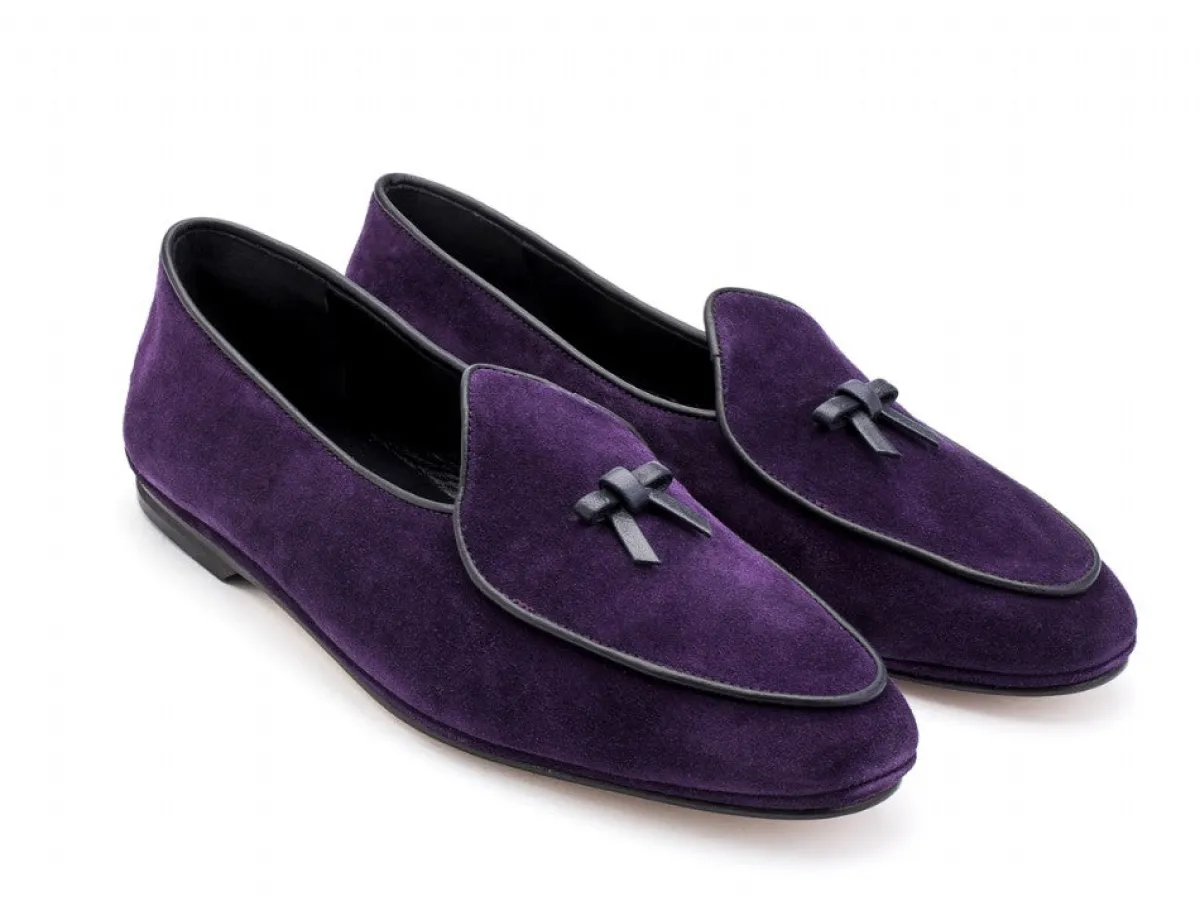 Summer Shoes | Slippers<Rubinacci Marphy Loafer Purple Velour