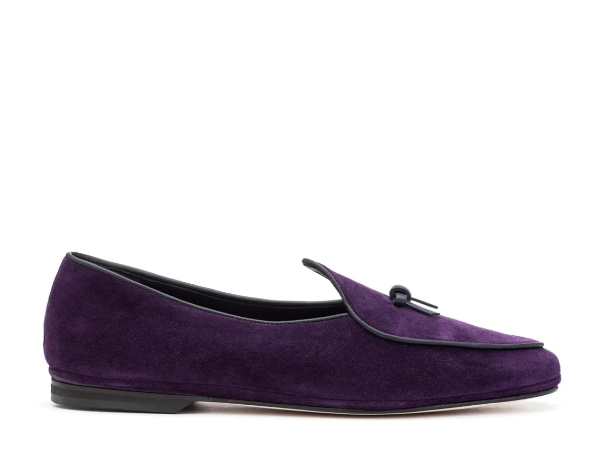 Summer Shoes | Slippers<Rubinacci Marphy Loafer Purple Velour