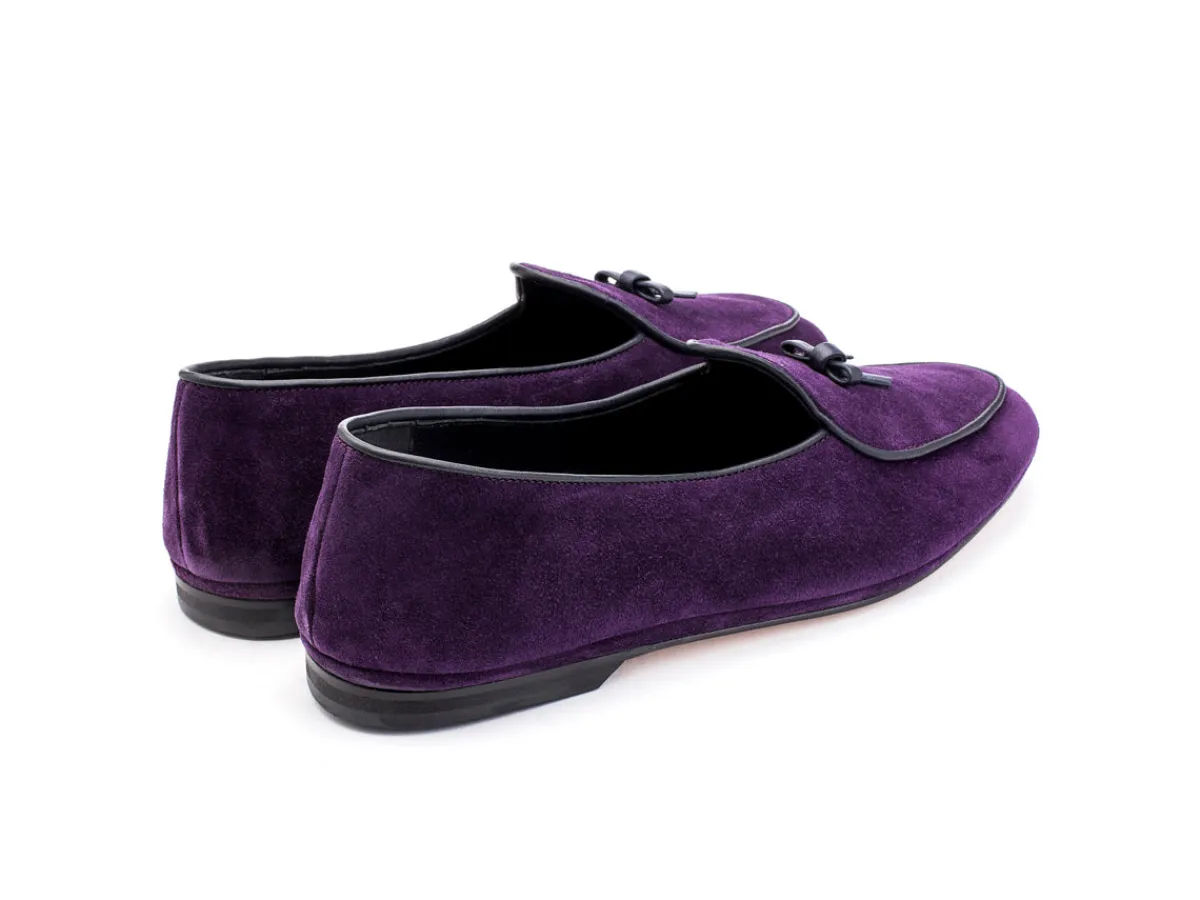 Summer Shoes | Slippers<Rubinacci Marphy Loafer Purple Velour