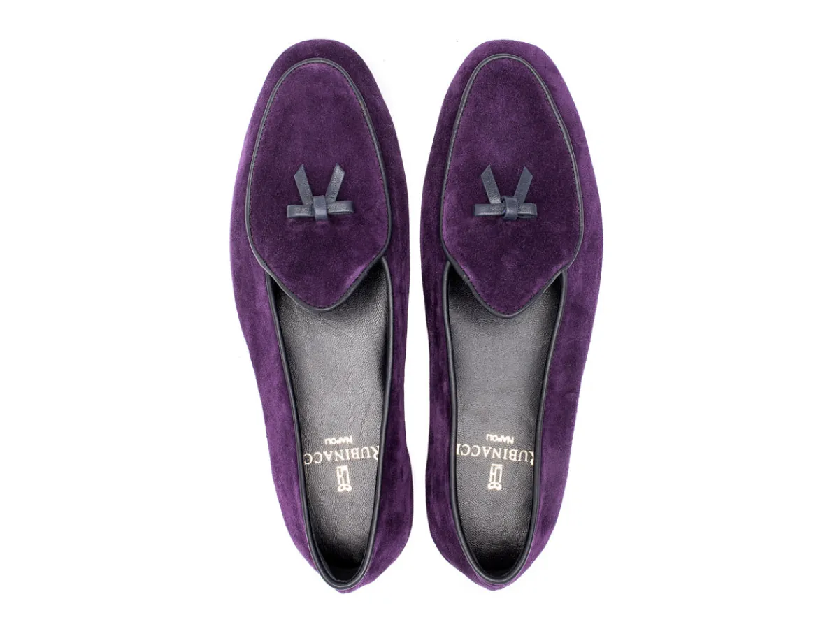 Summer Shoes | Slippers<Rubinacci Marphy Loafer Purple Velour