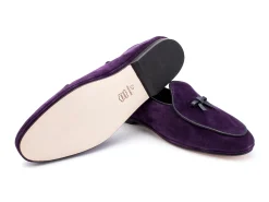Summer Shoes | Slippers<Rubinacci Marphy Loafer Purple Velour