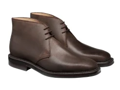 Rubber Soles | Suede<Crockett & Jones Molton Dark Brown Rough-Out Suede