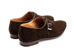 Suede | Monk Straps<Crockett & Jones Monkton Dark Brown Suede