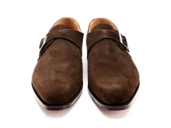 Suede | Monk Straps<Crockett & Jones Monkton Dark Brown Suede