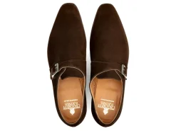 Suede | Monk Straps<Crockett & Jones Monkton Dark Brown Suede